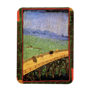 Vincent Van Gogh - Bro I Regnet Japansk Konst Magnet