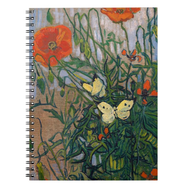Vincent van Gogh - Butterflies och Poppies Anteckningsbok (Framsidan)