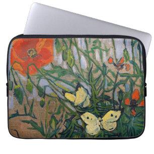 Vincent van Gogh - Butterflies och Poppies Laptop Fodral