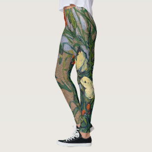 Vincent van Gogh - Butterflies och Poppies Leggings