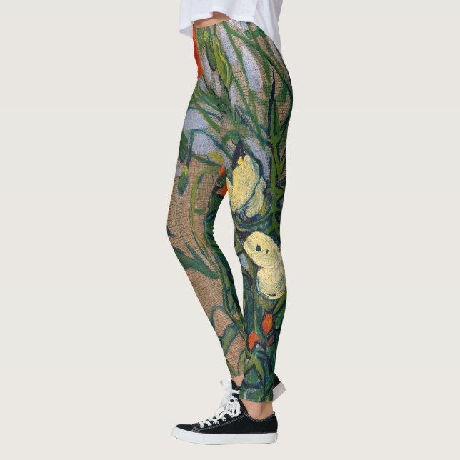 Vincent van Gogh - Butterflies och Poppies Leggings (Vänster)