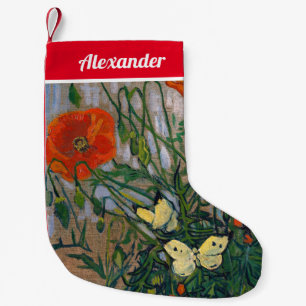 Vincent van Gogh - Butterflies och Poppies Liten Julstrumpa