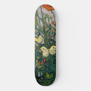Vincent van Gogh - Butterflies och Poppies Mini Skateboard Bräda 18,5 Cm