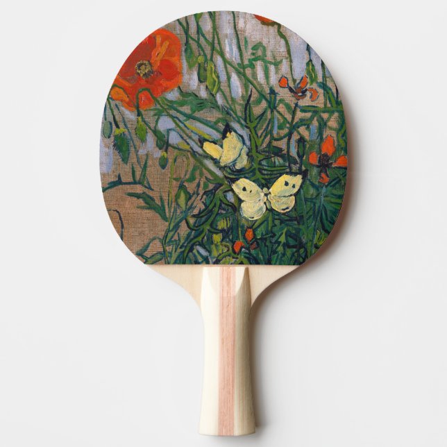 Vincent van Gogh - Butterflies och Poppies Pingisracket (Framsidan)