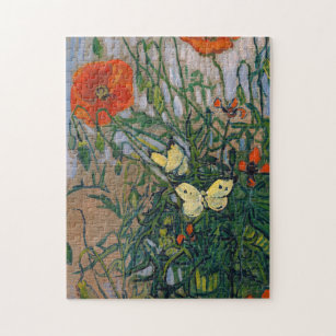 Vincent van Gogh - Butterflies och Poppies Pussel