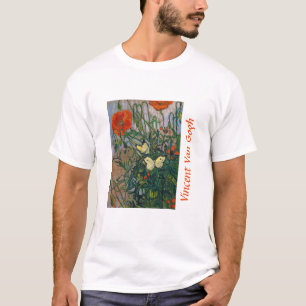 Vincent van Gogh - Butterflies och Poppies T Shirt