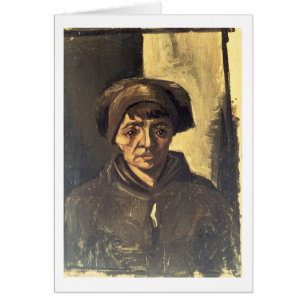 Vincent van Gogh   Byst av en bonde, 1884 Hälsningskort