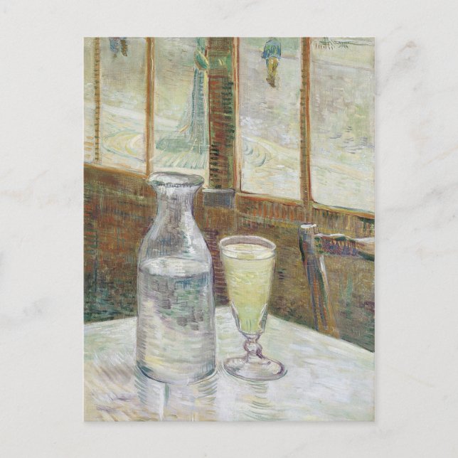 Vincent Van Gogh Cafe Bord med Absinthe Vykort (Framsida)