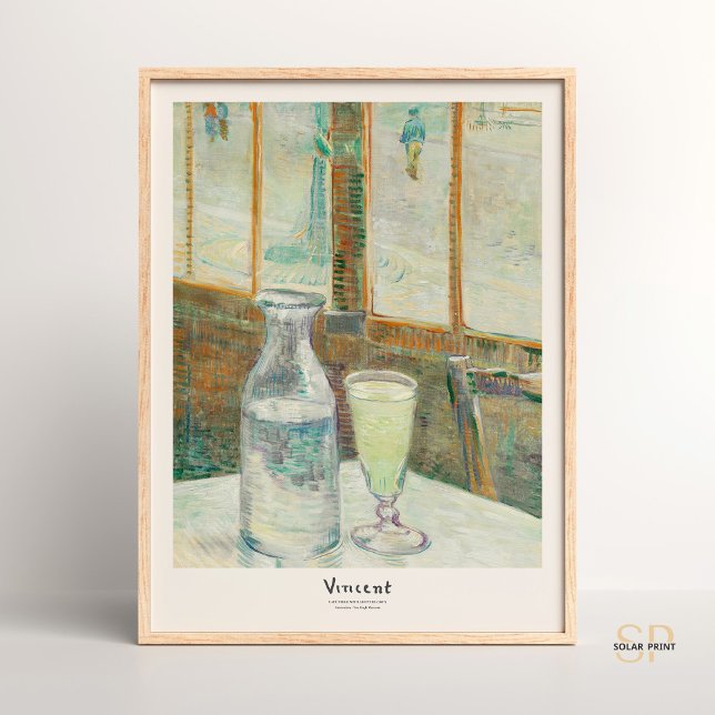 Vincent van Gogh Cafe Bord with Absinthe Fine Art Poster (Skapare uppladdad)