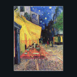 Vincent van Gogh - "Café Terrace at Night" Vykort<br><div class="desc">Vincent van Gogh - "Café Terrace at Night",  kloster, kafe, terace, van, gogh, vincent, restaurang, street, stjärnor, vangogh, anpassningsbar, van gogh, vincent, vincent van gogh, vincent gogh, art, imponsionist, imponsionism, dutch, fransk, frankrike, holland, netherland, european, e, e målning, teckning, illustration, skriva ut</div>