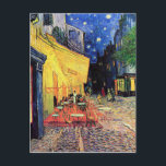Vincent van Gogh - "Café Terrace at Night" Vykort<br><div class="desc">Vincent van Gogh - "Café Terrace at Night",  kloster, kafe, terace, van, gogh, vincent, restaurang, street, stjärnor, vangogh, anpassningsbar, van gogh, vincent, vincent van gogh, vincent gogh, art, imponsionist, imponsionism, dutch, fransk, frankrike, holland, netherland, european, e, e målning, teckning, illustration, skriva ut</div>