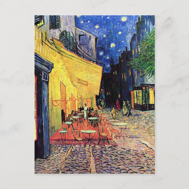 Vincent van Gogh - "Café Terrace at Night" Vykort (Framsida)