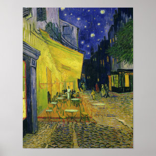 Vincent van Gogh - Cafe Terrace i natt Poster