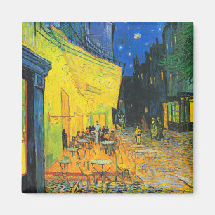Vincent Van Gogh Cafe Terrace i nattkonst Magnet