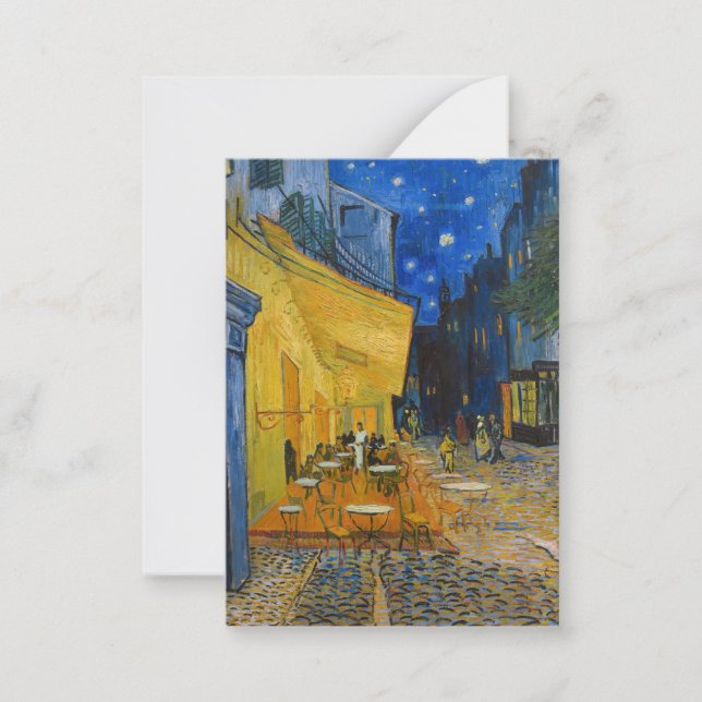 Vincent van Gogh - Cafe Terrace på natten Anteckningskort (Framsida)
