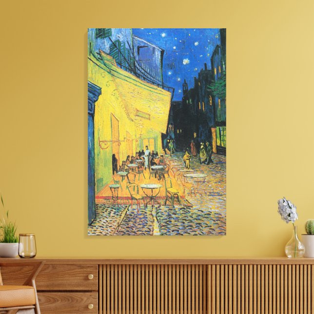 Vincent van Gogh Café Terrace på natten Canvastryck (Insitu (Vardagsrum))