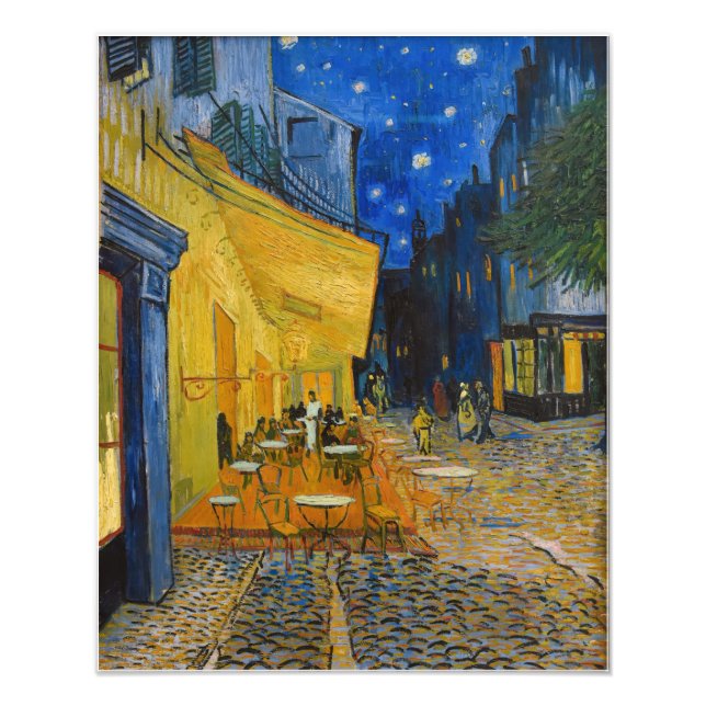 Vincent van Gogh - Cafe Terrace på natten Fototryck (Framsidan)