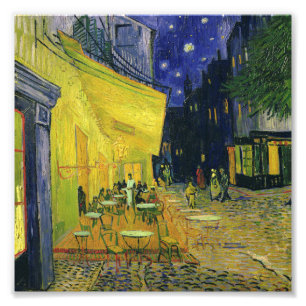 Vincent van Gogh - Cafe Terrace på natten Fototryck