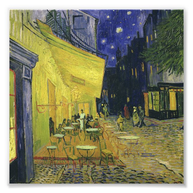 Vincent van Gogh - Cafe Terrace på natten Fototryck (Framsidan)