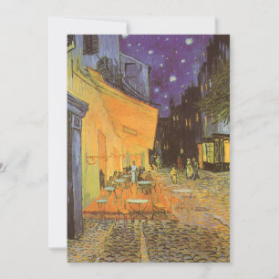 Vincent van Gogh - Cafe Terrace på natten Inbjudningar