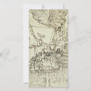 Vincent van Gogh - Cafe Terrace på natten Julkort