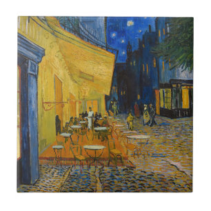 Vincent van Gogh - Cafe Terrace på natten Kakelplatta