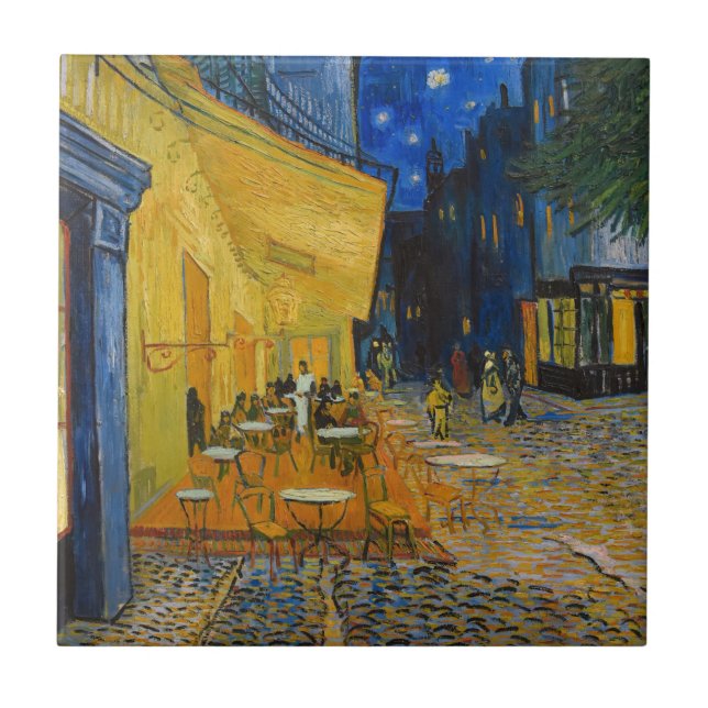 Vincent van Gogh - Cafe Terrace på natten Kakelplatta (Framsidan)