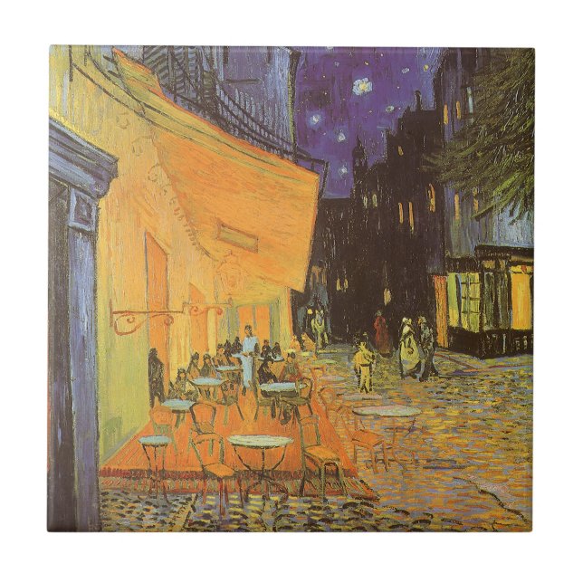 Vincent van Gogh - Cafe Terrace på natten Kakelplatta (Framsidan)