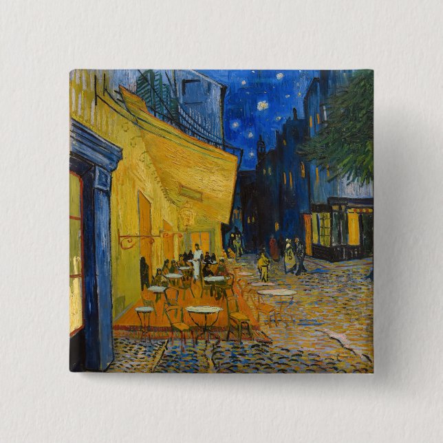 Vincent van Gogh - Cafe Terrace på natten Knapp (Framsida)