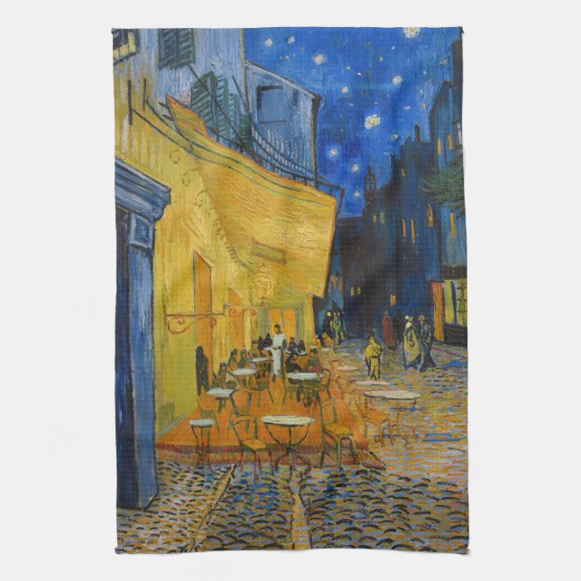 Vincent van Gogh - Cafe Terrace på natten Kökshandduk (Vertikal)