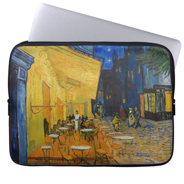 Vincent van Gogh - Cafe Terrace på natten Laptop Fodral (Framsidan)