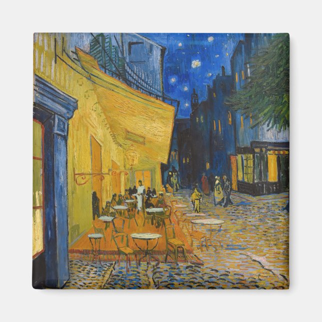 Vincent van Gogh - Cafe Terrace på natten Magnet (Framsidan)