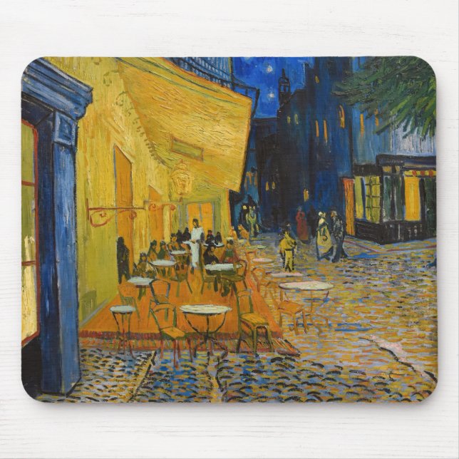 Vincent van Gogh - Cafe Terrace på natten Musmatta (Framsidan)