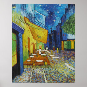 Vincent Van Gogh, Cafè Terrace på natten Poster
