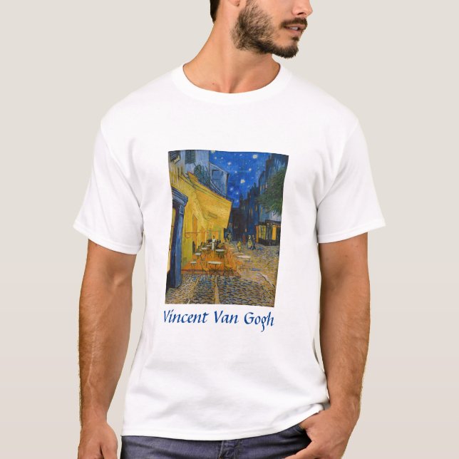 Vincent van Gogh - Cafe Terrace på natten T Shirt (Framsida)