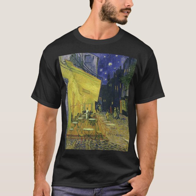Vincent van Gogh - Cafe Terrace på natten T Shirt (Framsida)