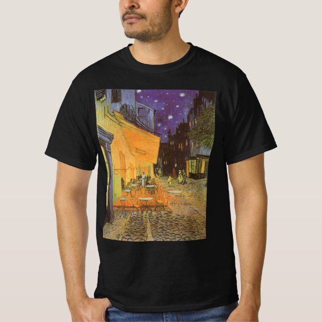 Vincent van Gogh - Cafe Terrace på natten T-shirt (Framsida)
