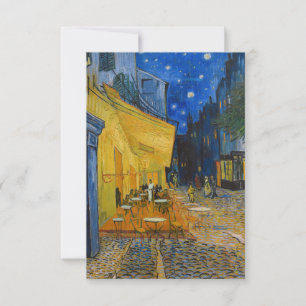 Vincent van Gogh - Cafe Terrace på natten Tack Kort