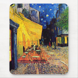 Vincent Van Gogh - Cafe Terrace på nattkonst Musmatta