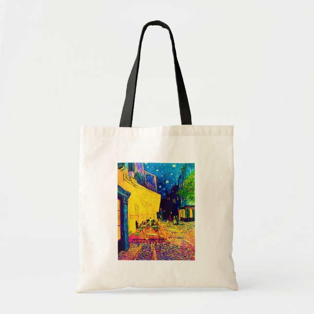 Vincent Van Gogh - Cafe Terrace på nattpop Art Tygkasse (Framsidan)