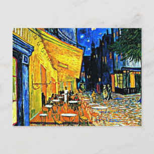 Vincent Van Gogh - Cafe Terrace-postkort Vykort