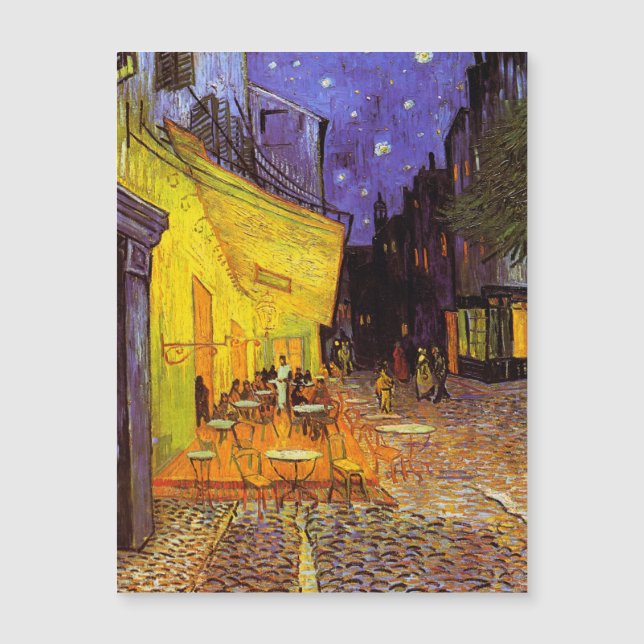 Vincent Van Gogh Cafe Terrace vid nattkonst (Framsida)