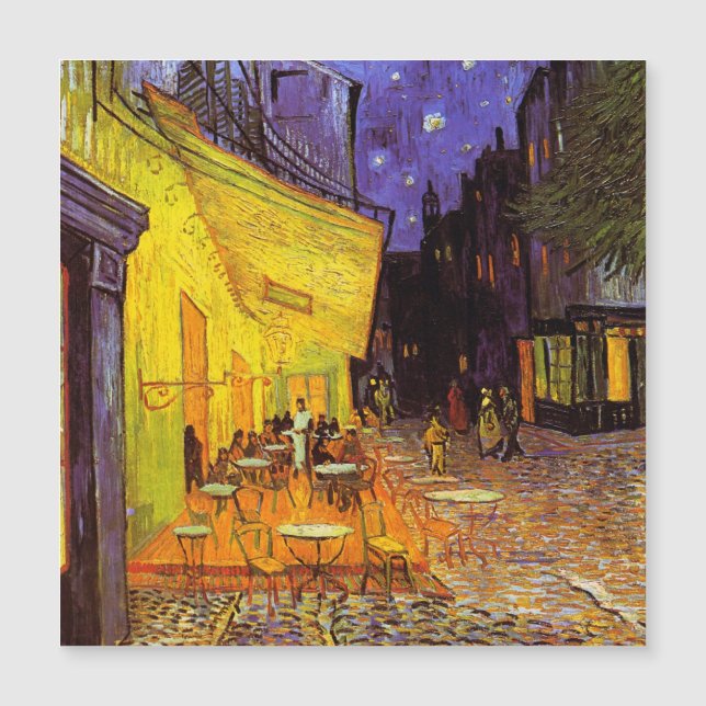 Vincent Van Gogh Cafe Terrace vid nattkonst (Framsida)