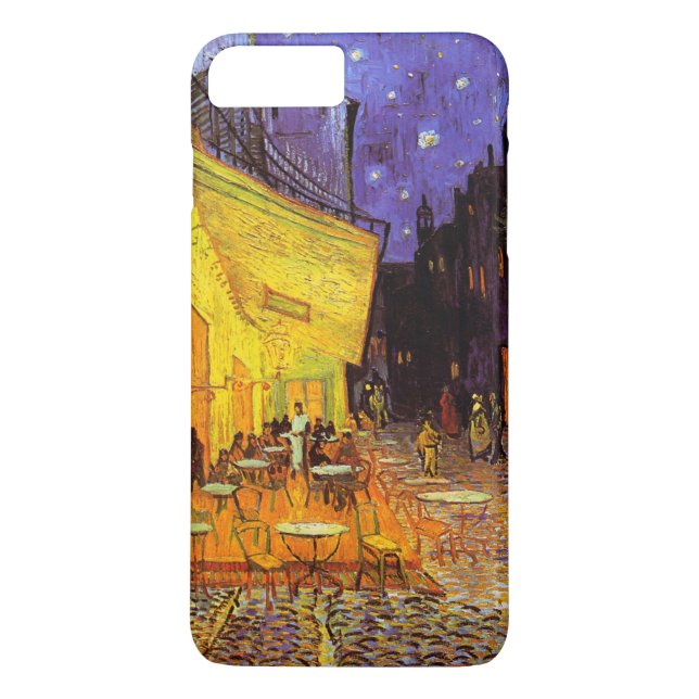 Vincent Van Gogh Cafe Terrace vid nattkonst Case-Mate iPhone Skal (Baksida)