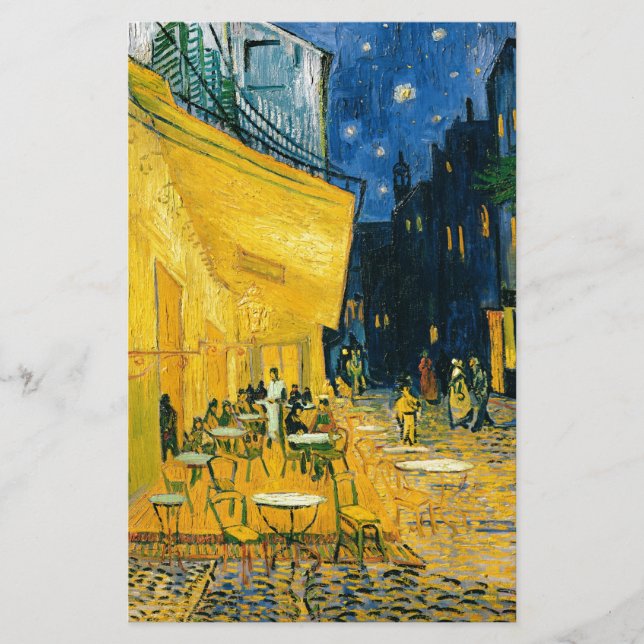 Vincent Van Gogh | Cafeterrass, ställe du Fora Brevpapper (Framsida)
