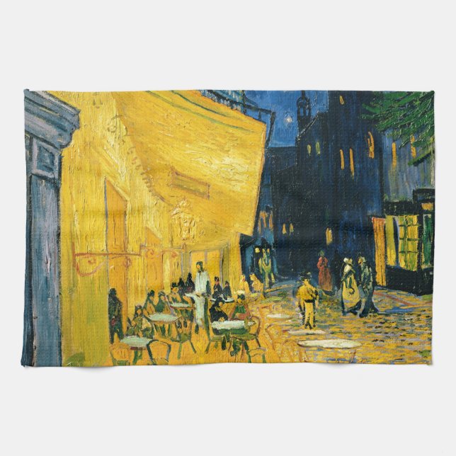 Vincent Van Gogh | Cafeterrass, ställe du Fora Kökshandduk (Horisontell)