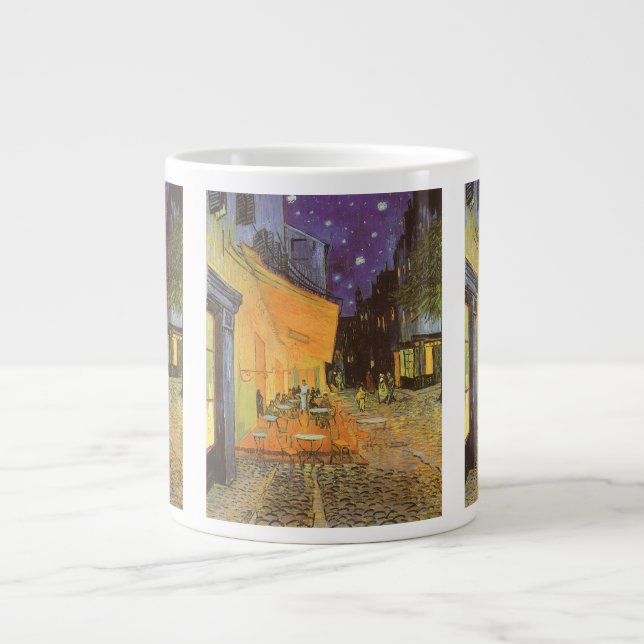 Vincent van Gogh - Caféterrassen om natten Jumbo Mugg (Framsidan)