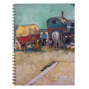 Vincent Van Gogh - Caravans, zigenarlägret nära Ar Anteckningsbok