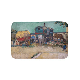 Vincent Van Gogh - Caravans, zigenarlägret nära Ar Badrumsmatta