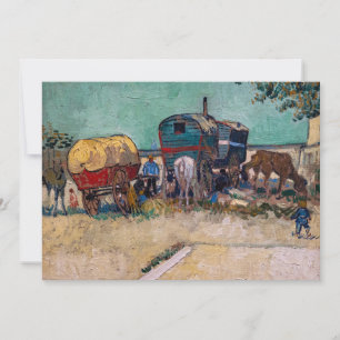 Vincent Van Gogh - Caravans, zigenarlägret nära Ar Inbjudningar